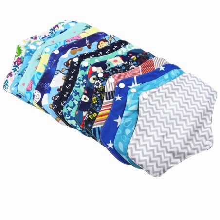 Asiali Reusable Cloth Menstrual Pad with Wings -  Random Pattern