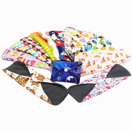 Asiali Reusable Cloth Menstrual Pad with Wings -  Random Pattern