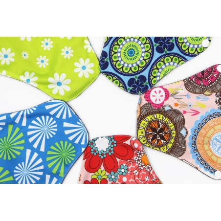 Asiali Reusable Cloth Menstrual Pad with Wings -  Random Pattern