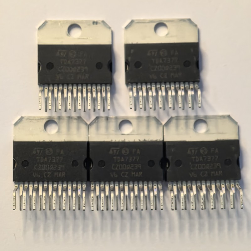 TDA7377 Class AB Audio Power Amplifier IC in ZIP-15 Package TDA7377 Class AB Audio Power Amplifier IC in ZIP-15 Package
