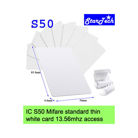 บัตร IC 13.56MHz PVC (S50 Compatible) สำหรับระบบ Access Control