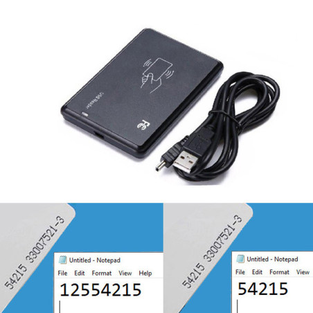 เครื่องอ่านบัตร HID USB ความถี่ 125kHz แบบ Plug & Play ไม่ต้องติดตั้งไดรเวอร์ ดีไซน์บางเฉียบ