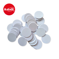 Asiali T5577 125kHz Rewritable RFID Coin Card Compatible with EM4305, Available in 3M Adhesive and Standard Keychain Types