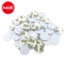 Asiali T5577 125kHz Rewritable RFID Coin Card Compatible with EM4305, Available in 3M Adhesive and Standard Keychain Types