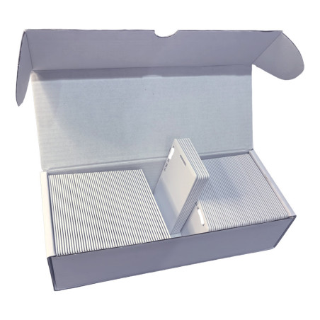 บัตรคีย์การ์ด RFID 125kHz (Wiegand 26 บิต) PVC ขาว ระบบ Access Control