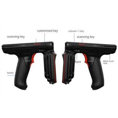 Industrial UHF RFID Reader 18m with 1D/2D Barcode & 4G Android