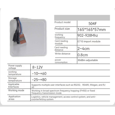 High-Performance UHF RFID Reader Series UHFR-504/509/512 with Long Range and EPC C1G2 ISO18000-6C/6B